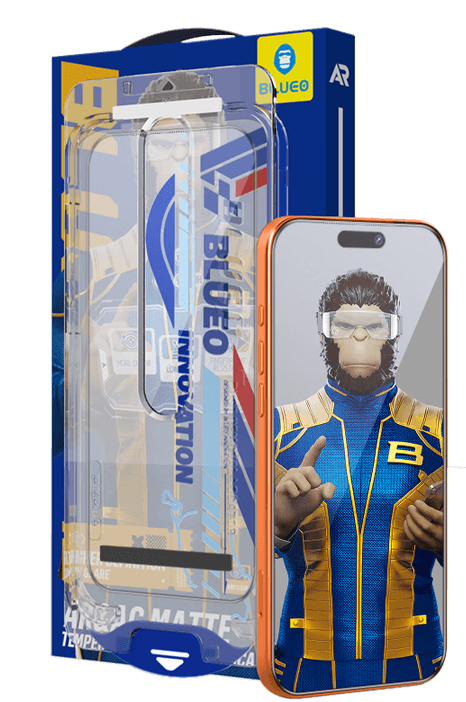 BLUEO MR.GORILLA AR&AG Matte himoya oynasi — iPhone 17 Pro/Pro Max