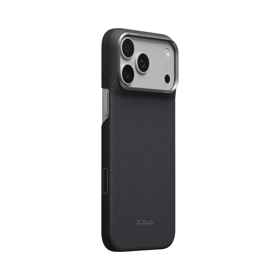 iPhone 18 Pro/Pro Max uchun Edge Case — Argyle · Basalt Black