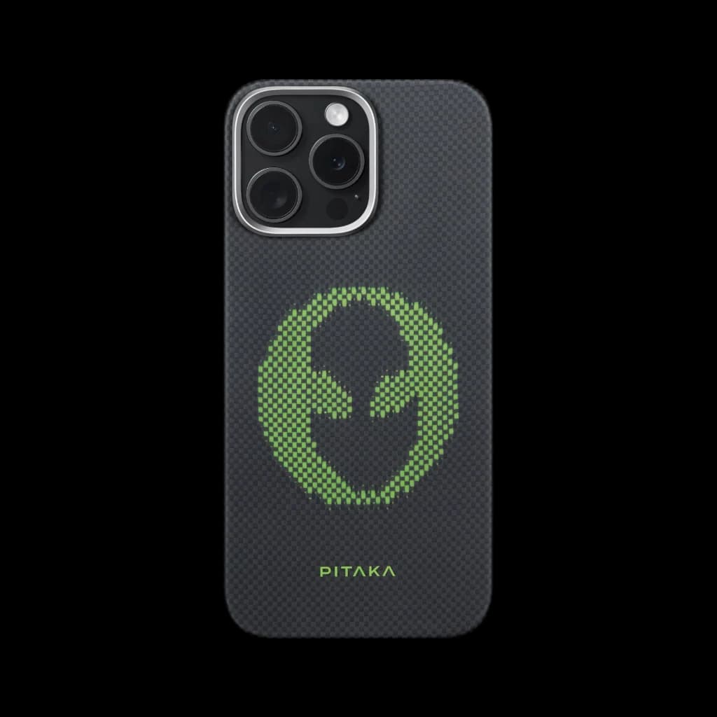 Pitaka iPhone 16 Pro/Pro Max uchun g'ilofi (Alien)