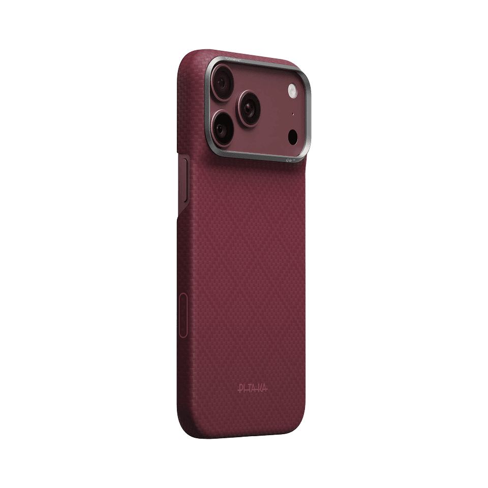 iPhone 18 Pro/Pro Max uchun Edge Case — Argyle · Burgundy