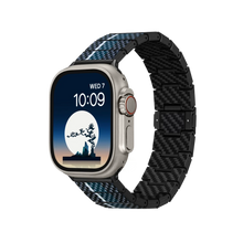 Pitaka Apple Watch qo'l soatlari uchun karbon tolali tasma