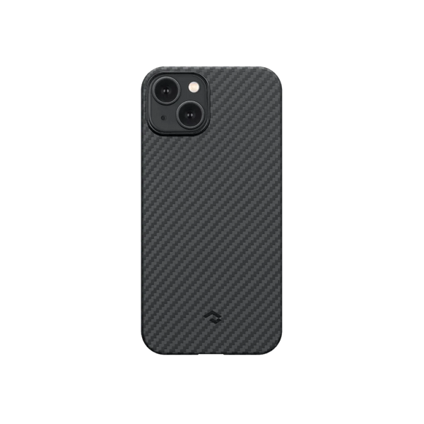 Карбоновый чехол для iPhone 14 от Smartworld, вид сзади, с двойной камерой