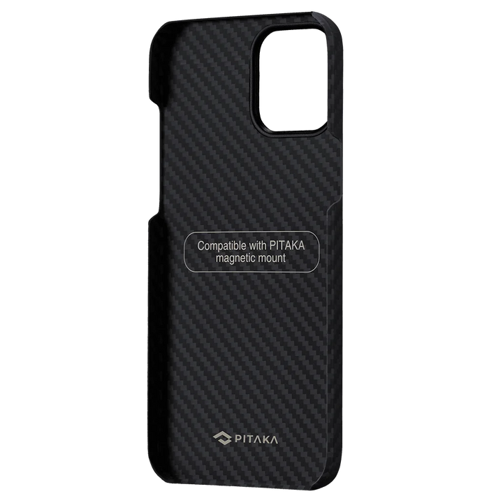 Чехол MagEZ для iPhone 12 Pro с совместимостью с магнитным креплением PITAKA, вид сзади.